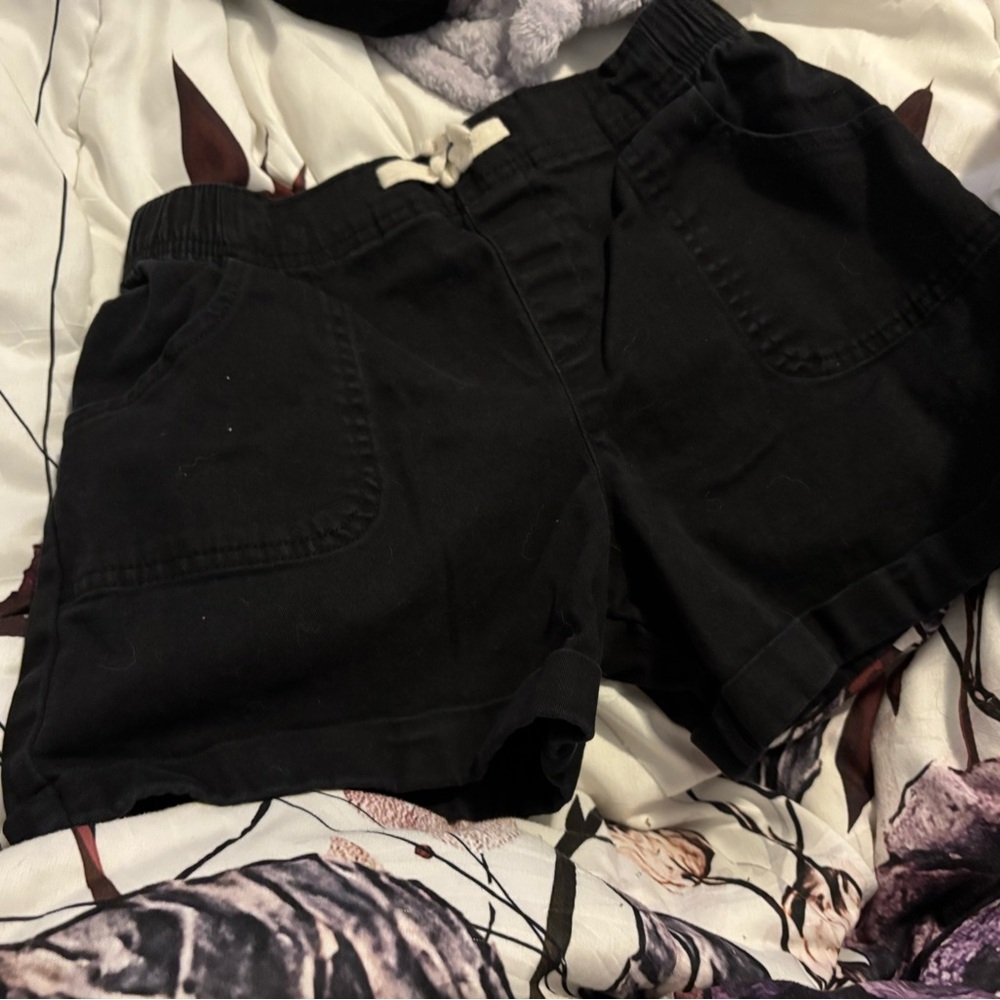 Wonder Nation Women's Black Cargo Shorts